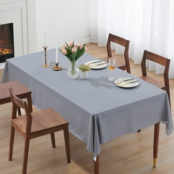 Rektangulær duk, vaskbar voksduk, flekkbestandig vanntett rektangulær plastduk, 200 x 140 cm_yux
