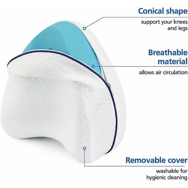 Side Sleeper Puder, Ortopædisk Støtte, Knæstøtte, Benpude, Memory Foam, Langsom Tilbagevenden, til Gravide Kvinder, af DEBUNS