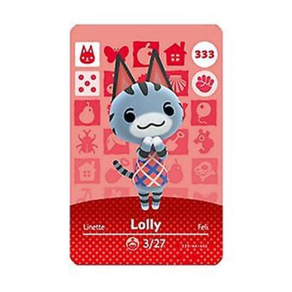 NFC Spilkort til Animal Crossing, ch Amiibo Wii U - 333 Lolly