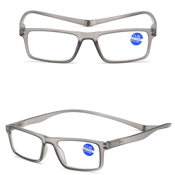 TG Smarta Läsglasögon med magnetfunktion (+1,0 - +4,0) Grå +2,5