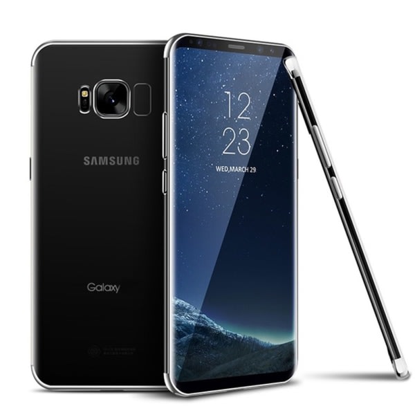 TG Skyddande Silikonskal Floveme - Samsung Galaxy S8+ Sølv