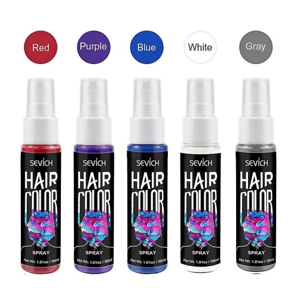 TG 30ml 5-färgad flytande spray tillfällig hårfärg Unisex hårfärgning direktfärg Lila
