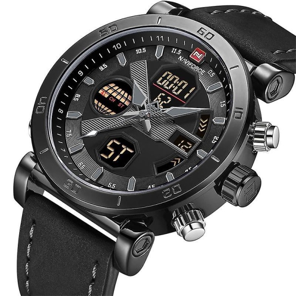 NAVIFORCE 9132 Vattentät Dual Display Watch Student Sport Quartz Watches