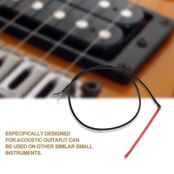 Passiv Piezo-pickup under sadel for akustisk gitar, instrumenttilbehør_yux