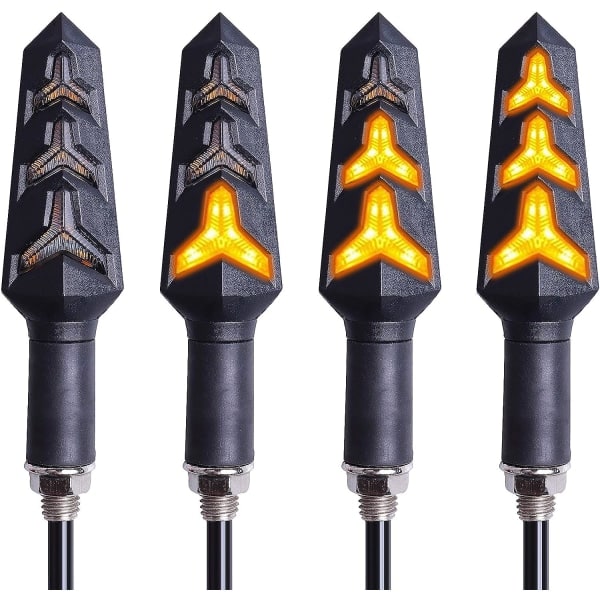 4-pakks motorsykkel blinklys Indikatorlamper Motorsykkel Indikator