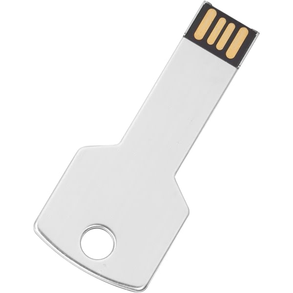 Galaxy Bærbar mini-metall nøkkelformet USB-minne med stor kapasitet (sølv, 16 GB) 1 stk 16GB