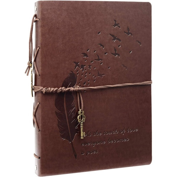 DIY Fotoalbum Vintage Lær Scrapbook Album