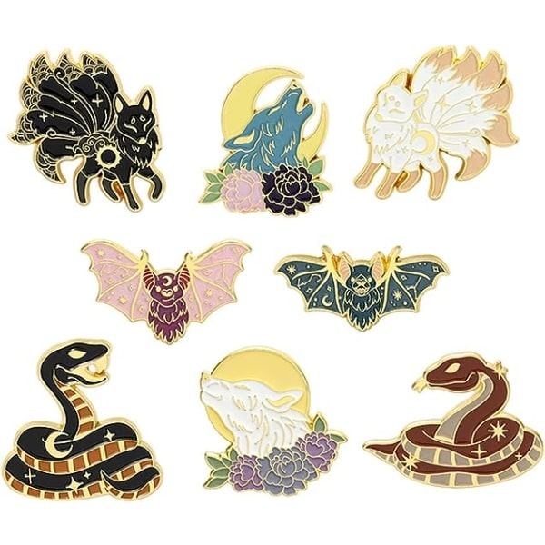 TG Emalj Pins-set Söta tecknade broscher Lapel