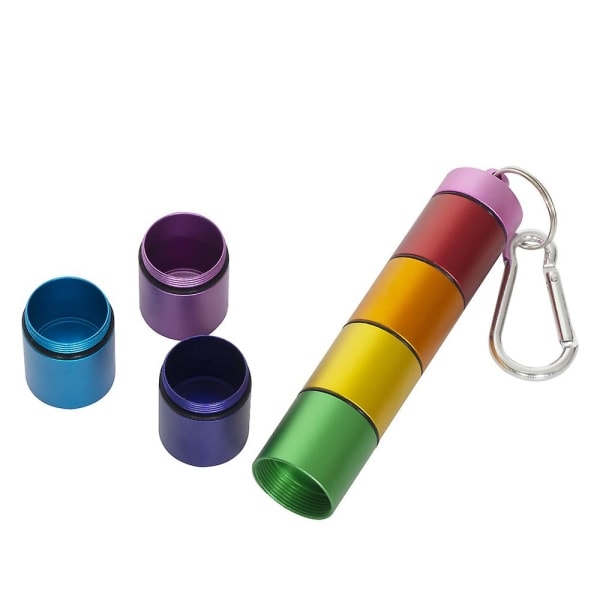 Oppbevaring 7 dager Organizer Beholder Vanntett Ukentlig Tablettbeholder Reiseutstyr Aluminiumlegering Medisinboks Farge