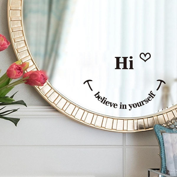 Ghyt Slogan Graafinen Inspiroiva Seinätarra Irrotettava DIY Seinäkoriste, 1 setti