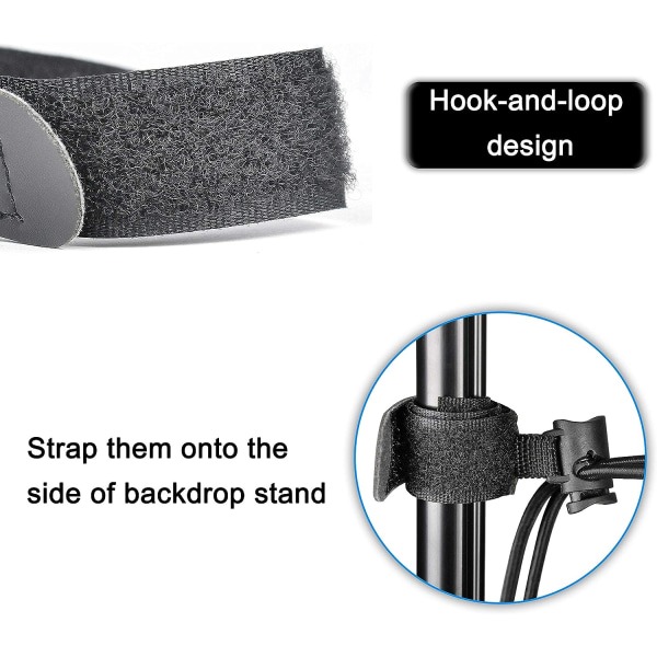 14 stk Fotostudio Bakgrunn Klips, Bakgrunn Klips