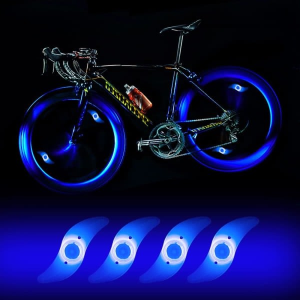 TG 4 blå cykelljus, vandtäta cykelljus, cykeldäck