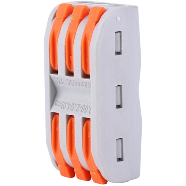 50 stk 1128AWG PCT-2-3 Ledningsleder Oransje Hurtigkobling Terminal, DUBUNS