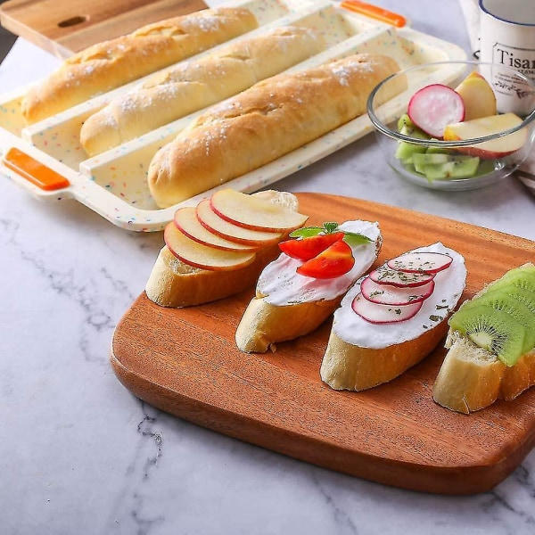 Non-stick Silikon Baguette Form Brød Krisningsbricka