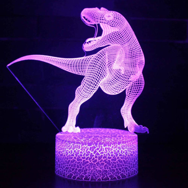 3D LED bordslampa nattlampa RC fjärrkontroll 7 färgbyte
