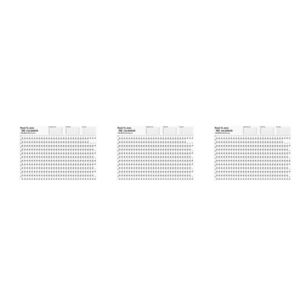 1/2/3 Årlig kalenderplanlegger Hengeplanleggingskalender for hjemmet 3 stk