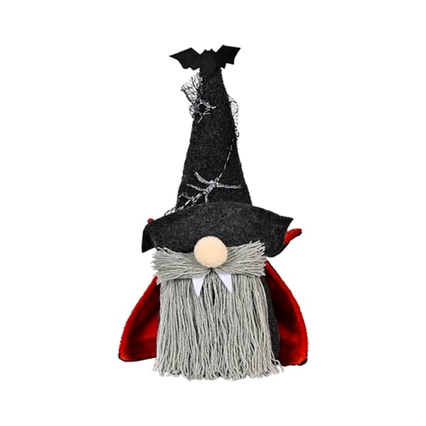 Halloween Gnomes Dekorasjoner Ansiktslös Wizard Halloween Festival Docka Dvärg Tomte Gnome Skrivbordsdekorationer Presenter Fest null - B