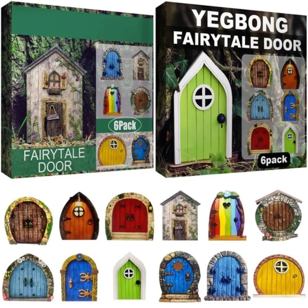 12 kpl Pixy Gate Fairy Gate Elf Gate Tr? Elf Gate lapsille Piha Taide Puutarha Veistos
