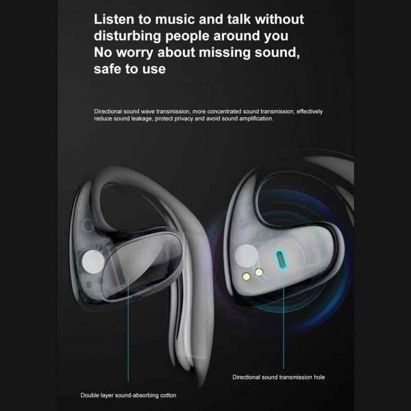 Bluetooth-kuulokkeet - Langattomat kuulokkeet Melunvaimennus (musta)