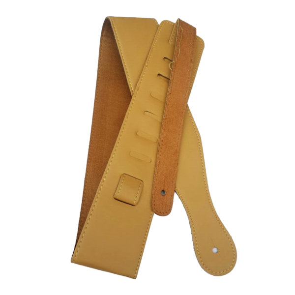 Holdbar læder guitarrem med justerbar strop, til elektrisk guitar, tilbehør til bas 0.1 Brown