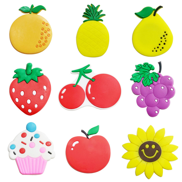 9 delar Kylskåpsmagneter Frukt Whiteboard-magneter för barn Caroo