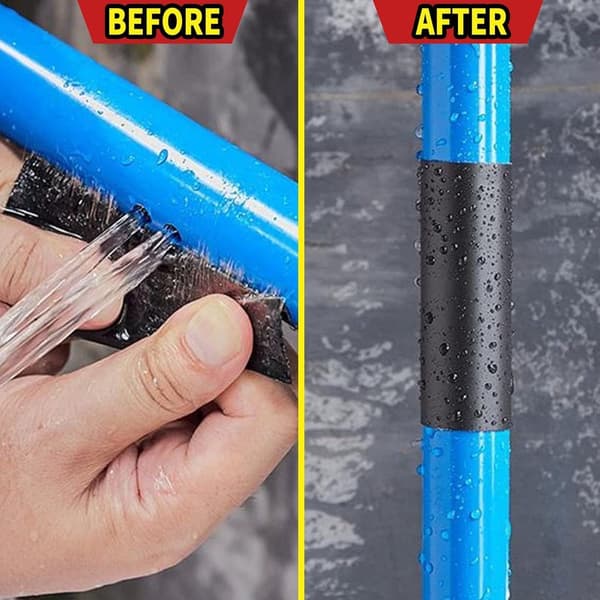 Superstark Vattentät Tejp - Vävtejp - Monteringstejp - 10 x 150cm - Läcktejp - Flex Tejp - DIY Tejp - Reparationstejp - DIY Tejp - Svart