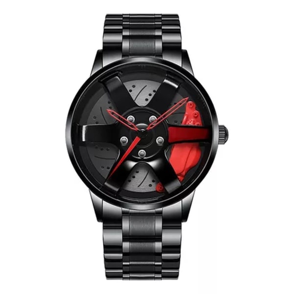 Automatic car wheel watch for men