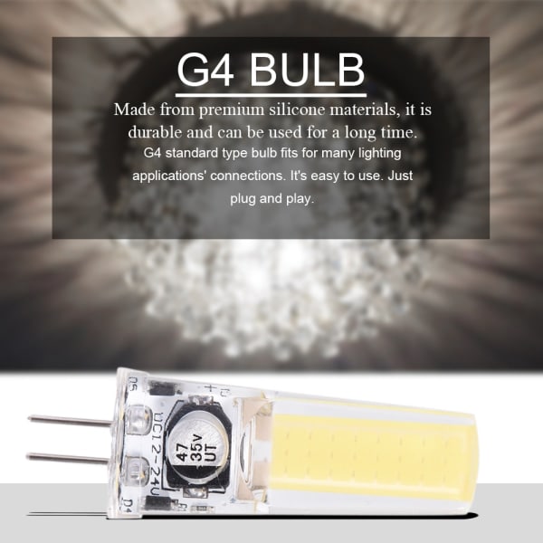 COB2508 G4 LED-lampor Icke-dimmbara silikonlampor Belysning