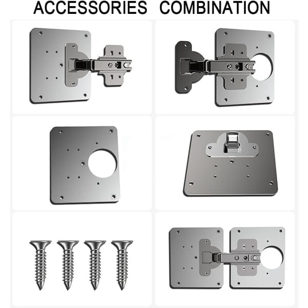 Skåpdørshængsel reparationsplade, hængsel reparationsplade, insta