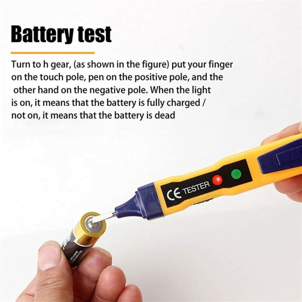 Beröringsfritt larm AC-spänningsdetektor Mätare Elektrisk indikator Testare Sensor Test Penna Elektriker Test