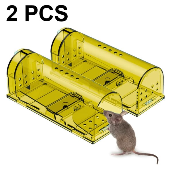 Pieces Catch and Release Små musfällor - djurvänlig gul