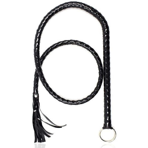 Imitoidun nahka Musta Piiska Puku Piiska Käsintehty Bullwhip, Piiska Puku Tarvike