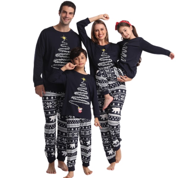 Perheen joulupyjamat - Yhteen sopivat joulupyjamat sinisessä Blue Child 6T