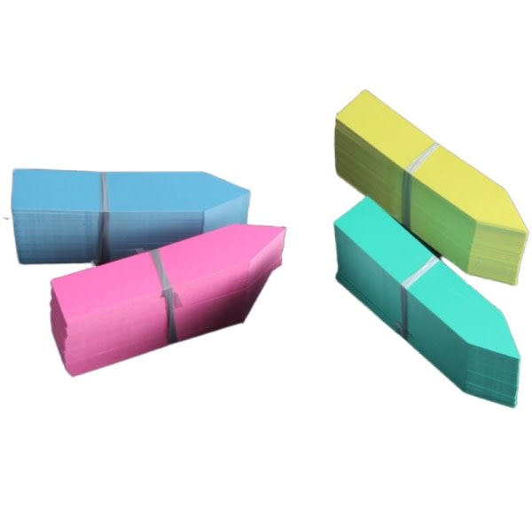 Små Sukkulentetiketter Plastblomkruka Etiketter Ettords Etiketter Mini Krukväxt Etiketter (15x2,5 cm Tio Färger Valfri), HANBING