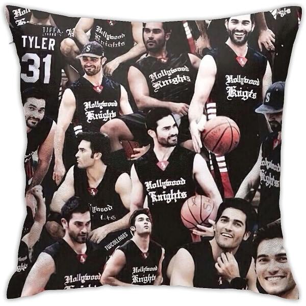 Tyler Hoechlin Putetrekk Pynteputer Mjukt Putetrekk Dekorativ Kastepute Sofa Bil Kvadratisk Putetrekk For Hjem Seng Dekor (18x18in)