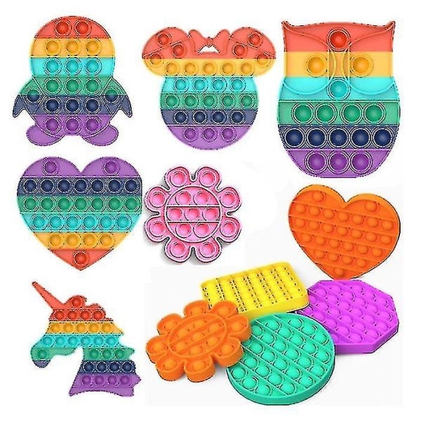 Stuff Certified Pop It - Fidget Anti Stress Leksak Bubbla Leksak Silikon Kvadrat Vit[HK]