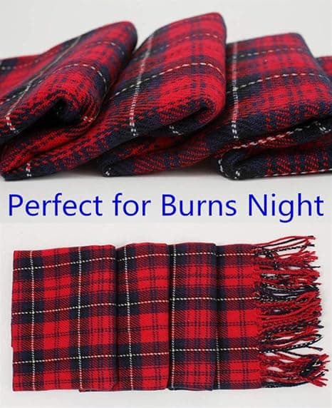 Ruttede tørklæder til kvinder, støvmode vinter varm tartan
