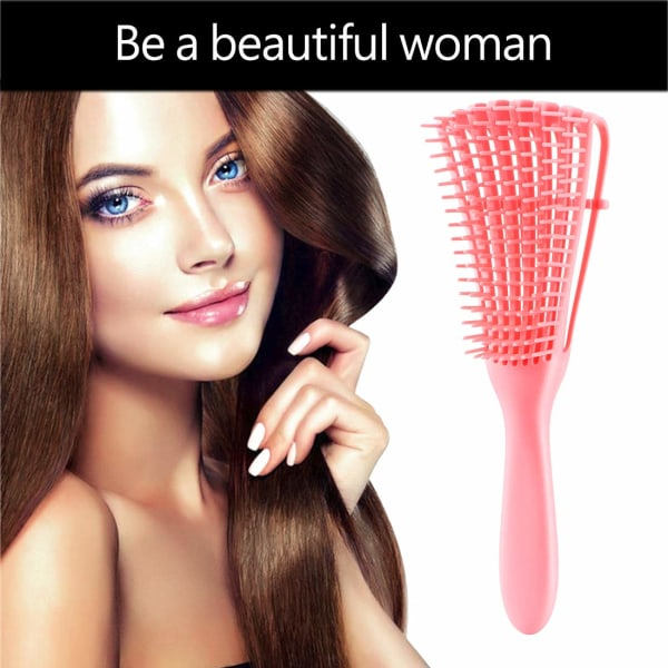 TG 2-pakks Detangling Brush for krøllete hår, ez Detangler Brush Hair D