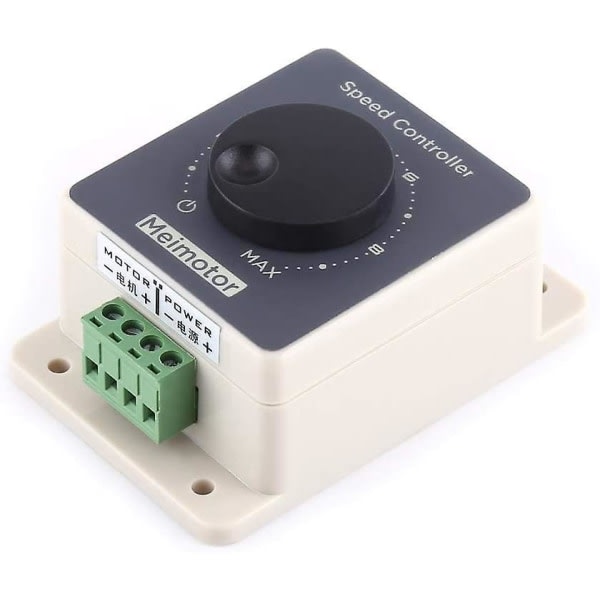 12V hastighedsregulator 12V motorregulator, pulsbreddemodulation PWM motorhastighedsregulator 10-60V 20A DC vandtæt skal