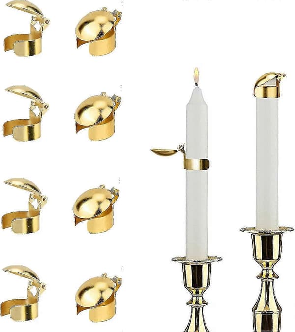 8 Pcs Black Candle Snuffers Automatic Flame Extinguishers for Safe Candle Fire Extinguishing Wick Snuffer 8 pcs