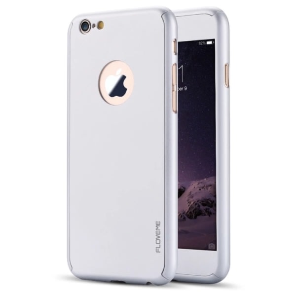 TG Praktiskt Exklusivt Skyddsfodral iPhone 7 (DUBBELT SKYDD) Silver