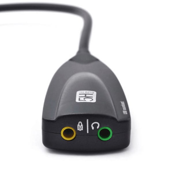 Eksternt USB-lydkort 7.1-kanaler 3D-lydadapter 3,5 mm headsetbyte til PC Desktop Notebook Plug for Play under