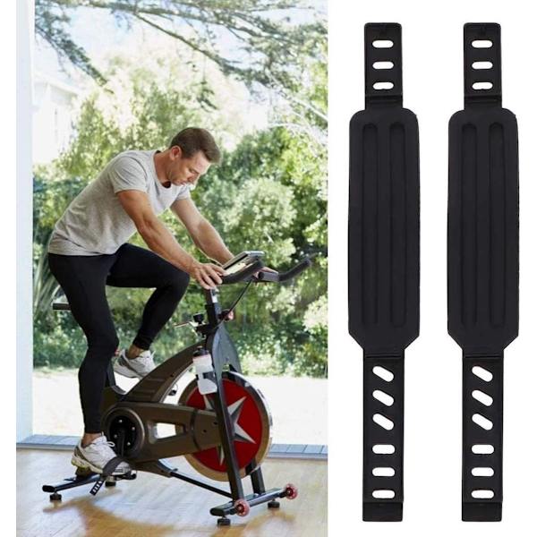 Cykeltilbehør - Stropper - Cykelstropper - Pedalstropper - Hometrainer pedalstropper - 1 par gummipedalstropper - Universalpedaler med stropper