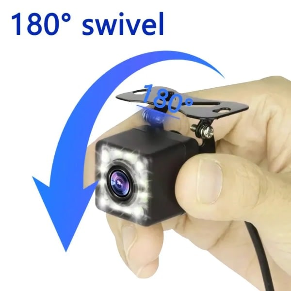 Högkvalitativ Digital 4LED/8LED/ Bilkamera Vattentät Nattseende Vidvinkel 170 grader Bil Backkamera Backup Backkamera 12LED