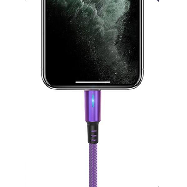 TG Lightning Snabbladdnings Kabel (iPhone) Lila 0,25M