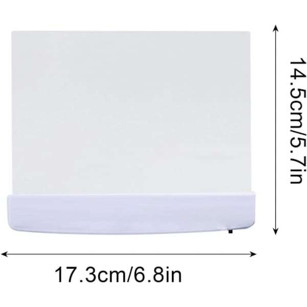 LED Boklys Full Side Leselampe med Klart Panel og Varmt Jevnt Lys for Nattlesing Trådløs Hvit White