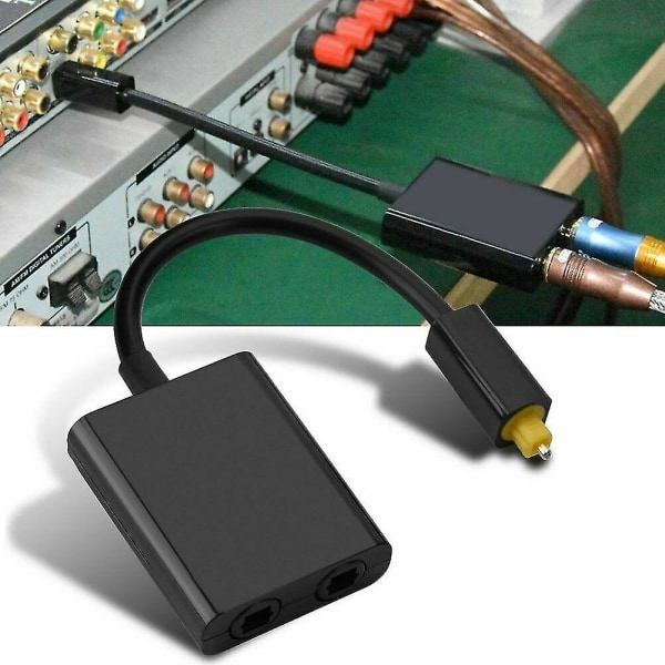 CNE Kaksiporttinen Toslink Digitaalinen Optinen Adapter Splitter