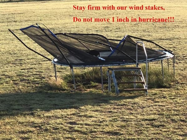 Trampoline Vindspiker Tung U-formet Skarpe Topper Sikkerhet
