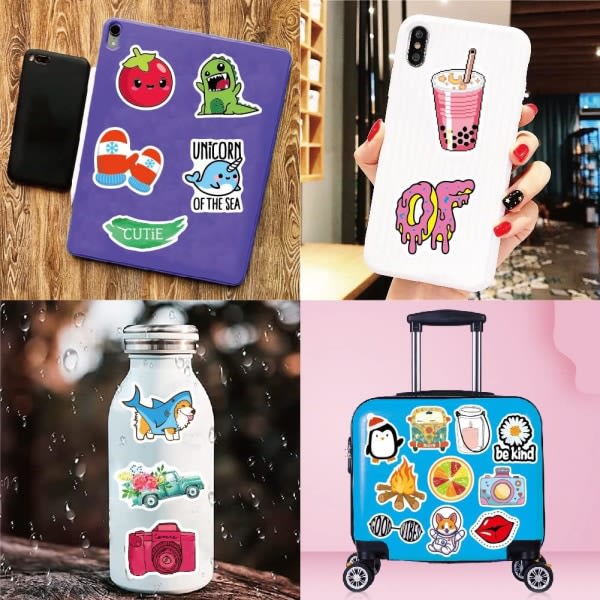 Galaxy Paket med 100 Aesthetic Vsco Cute Stickers til telefon, bærbar computer, skateboard, journalföring, piger