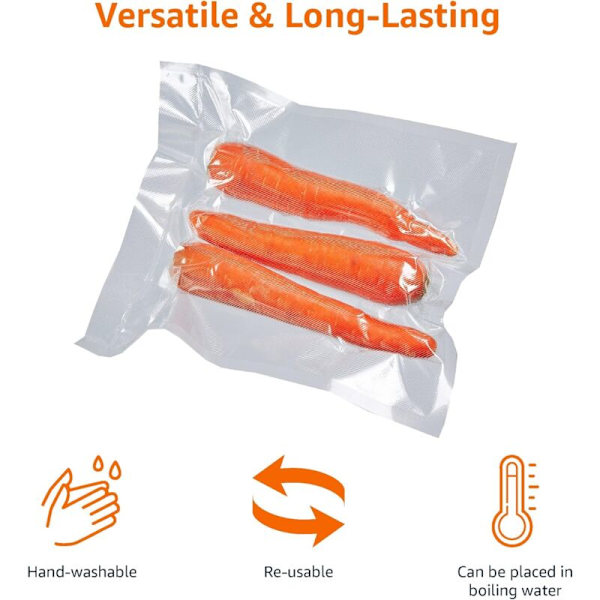 Vakuumförpackningsrullar, 22 cm x 500 cm, 2-pack